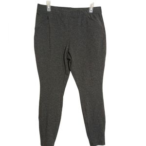 J. Jill Dark Gray Leggings with Slim Fit and Elastic Waistband size medium